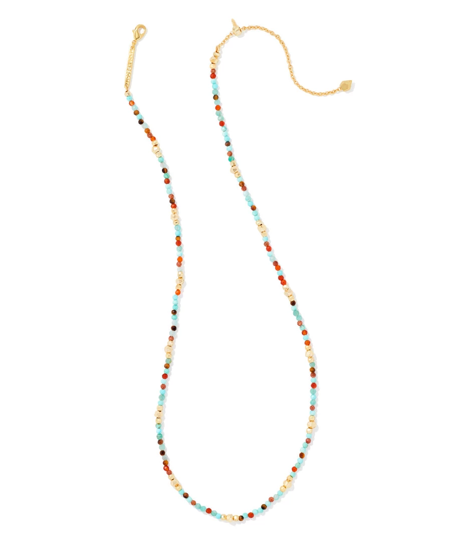 She She Boutique JEWELRY Kendra Scott Britt Choker Necklace - Gold/Red, Gold/Neutral OR Silver/Turquoise 3 She She Boutique JEWELRY Kendra Scott Britt Choker Necklace - Gold/Red, Gold/Neutral OR Silver/Turquoise
