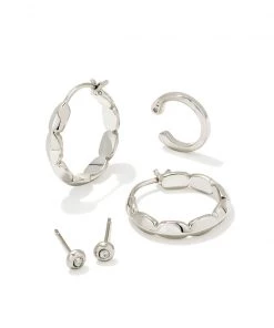 JEWELRY Kendra Scott Brooke Huggie & Stud Set - Gold OR Silver