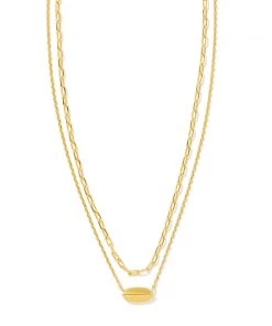 Kendra Scott Brooke Multi Strand Necklace - Gold OR Silver JEWELRY