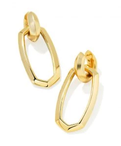 JEWELRY Kendra Scott Danielle Link Metal Earrings - Gold
