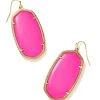 She She Boutique Kendra Scott Danielle Statement Earrings - Neon Pink, Neon Yellow OR Light Blue Magnesite