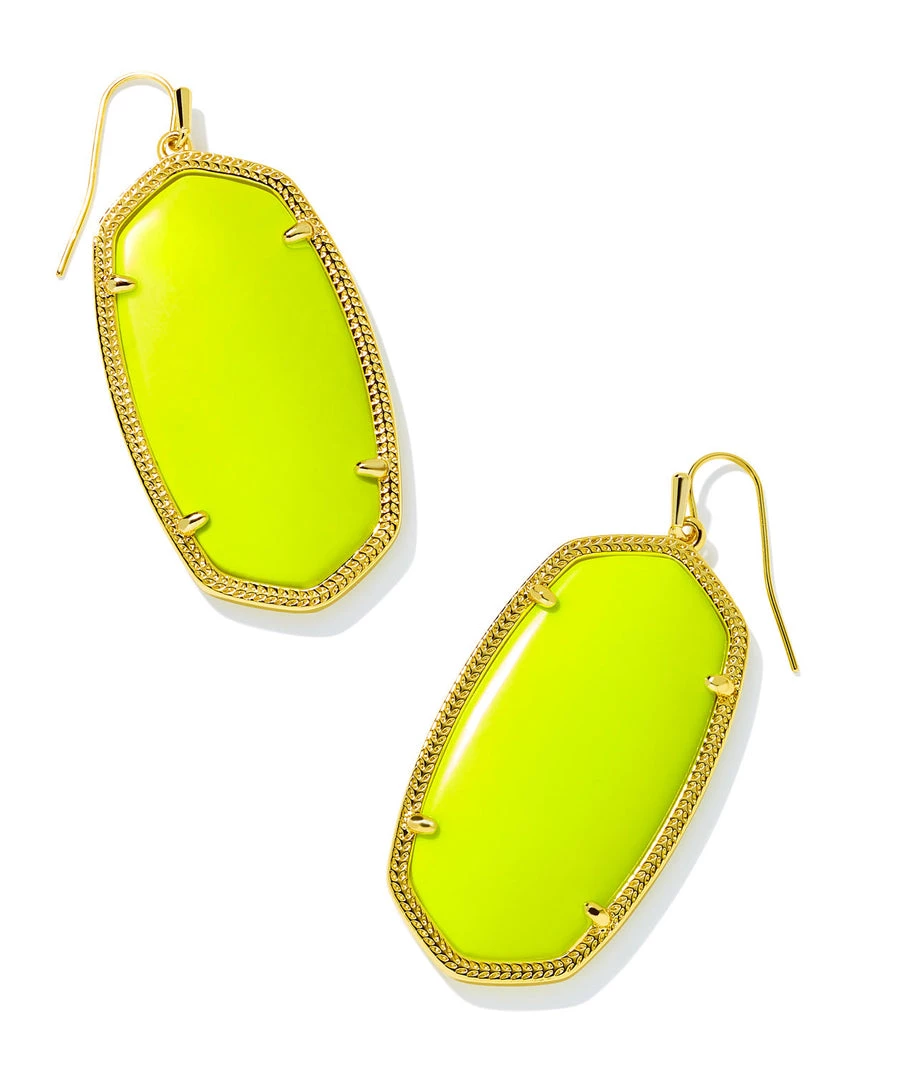 She She Boutique Kendra Scott Danielle Statement Earrings - Neon Pink, Neon Yellow OR Light Blue Magnesite 4 She She Boutique Kendra Scott Danielle Statement Earrings - Neon Pink, Neon Yellow OR Light Blue Magnesite