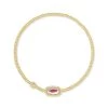 She She Boutique Kendra Scott Grayson Stretch Bracelet - Gold/Blue, Gold/Pink, Gold/Glass OR Silver/Ivory