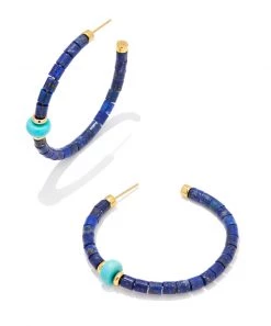 She She Boutique JEWELRY Kendra Scott Insley Gold Hoop Earrings - Purple, Blue OR Teal
