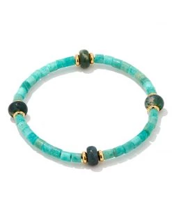 She She Boutique JEWELRY Kendra Scott Insley Gold Stretch Bracelet - Teal, Blue OR Purple