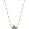 She She Boutique JEWELRY Kendra Scott Jae Star Pendant Necklace - Silver/Platinum Drusy
