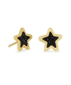 JEWELRY Kendra Scott Jae Star Stud Drusy Earrings - Gold, Silver OR Rose Gold