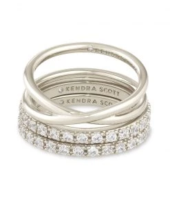 Kendra Scott Livy Ring Set Of 3 - Gold OR Silver JEWELRY