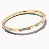 Kendra Scott Madelyn Bangle Bracelet - Gold/Neutral OR Silver/White JEWELRY