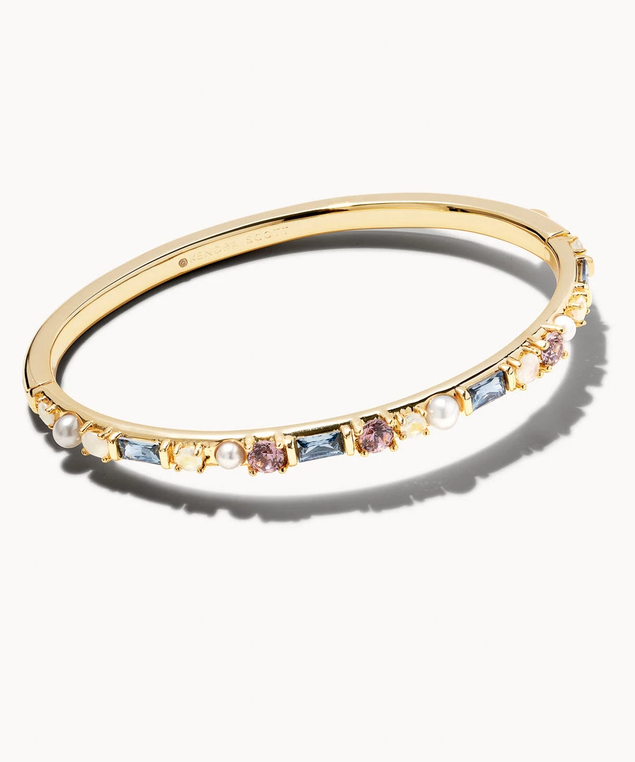 Kendra Scott Madelyn Bangle Bracelet - Gold/Neutral OR Silver/White JEWELRY 3 Kendra Scott Madelyn Bangle Bracelet - Gold/Neutral OR Silver/White JEWELRY