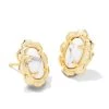She She Boutique JEWELRY Kendra Scott Piper Stud Earrings - Gold/White, Silver/Turquoise OR Gold/Blue