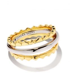 She She Boutique JEWELRY Kendra Scott Quinn Triple Band Ring - Mixed Metal
