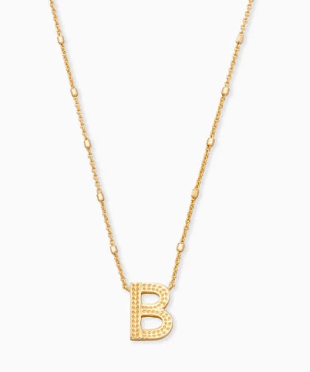 Kendra Scott Letter Pendant Necklace - Gold JEWELRY 5 Kendra Scott Letter Pendant Necklace - Gold JEWELRY