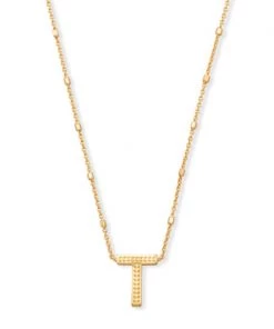 Kendra Scott Letter Pendant Necklace - Gold JEWELRY 11 Kendra Scott Letter Pendant Necklace - Gold JEWELRY