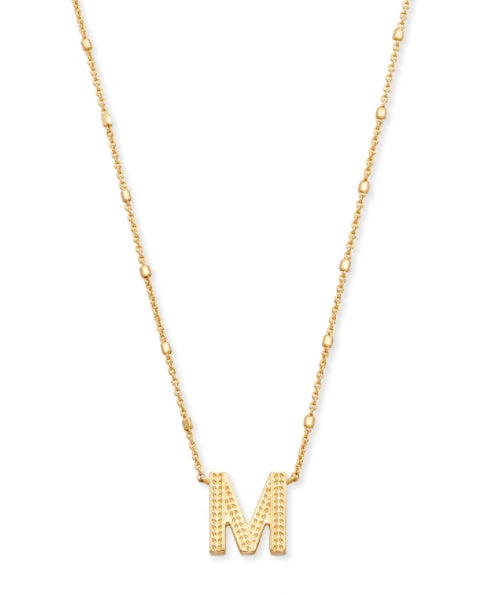 Kendra Scott Letter Pendant Necklace - Gold JEWELRY 6 Kendra Scott Letter Pendant Necklace - Gold JEWELRY