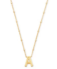 Kendra Scott Letter Pendant Necklace - Gold JEWELRY 4 Kendra Scott Letter Pendant Necklace - Gold JEWELRY