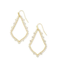 JEWELRY Kendra Scott Pave Sophee Earrings - Gold
