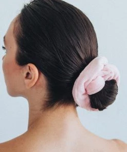 She She Boutique Microfiber Towel Scrunchie - Blush