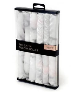 She She Boutique Satin Heatless Pillow Rollers, 6 Pieces - Soft Marble