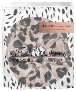 She She Boutique GIFTS Microfiber Towel Scrunchie - Leopard