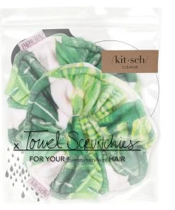 She She Boutique GIFTS Microfiber Towel Scrunchie - Palm Print