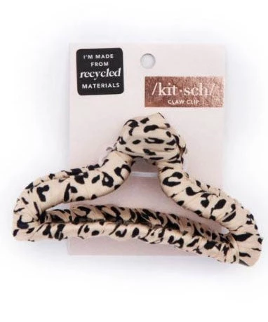 She She Boutique Satin Wrapped Hair Claw Clip - Leopard ACCESSORIES 4 She She Boutique Satin Wrapped Hair Claw Clip - Leopard ACCESSORIES