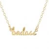 Kris Nations Badass Charm Necklace - Gold