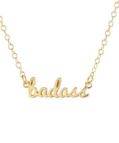 Kris Nations Badass Charm Necklace - Gold