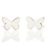 Kris Nations Butterfly Stud Earrings - Silver JEWELRY
