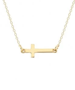 Kris Nations Cross Charm Necklace - Gold JEWELRY