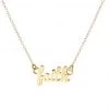 Kris Nations Faith Charm Necklace - Gold JEWELRY