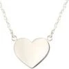 Kris Nations Heart Charm Necklace - Silver