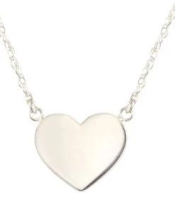Kris Nations Heart Charm Necklace - Silver