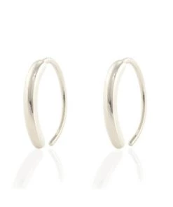 Kris Nations Round Pull Through Earrings - Gold OR Silver JEWELRY