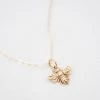 She She Boutique JEWELRY Bee Charm Necklace - Gold