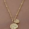 She She Boutique Coin Charm Necklace - Gold