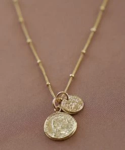 She She Boutique Coin Charm Necklace - Gold
