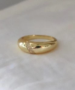 She She Boutique Eva Dome Ring - Gold JEWELRY