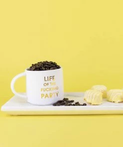 She She Boutique 16 Oz. Stackable Ceramic Mug - Life Of The F'ing Party GIFTS