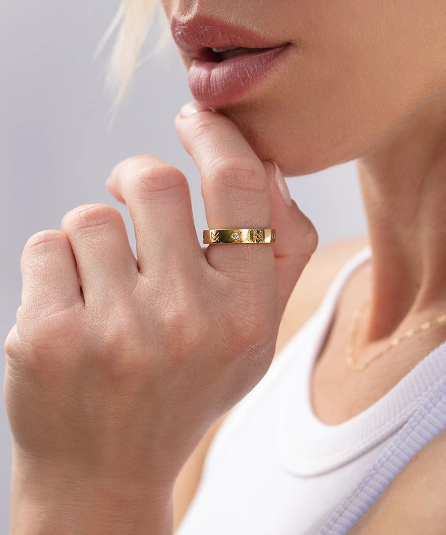 Miranda Frye MF Ring - Gold 3 Miranda Frye MF Ring - Gold