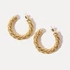 She She Boutique JEWELRY Miranda Frye Naomi Hoop Earrings - Gold
