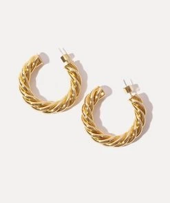 She She Boutique JEWELRY Miranda Frye Naomi Hoop Earrings - Gold