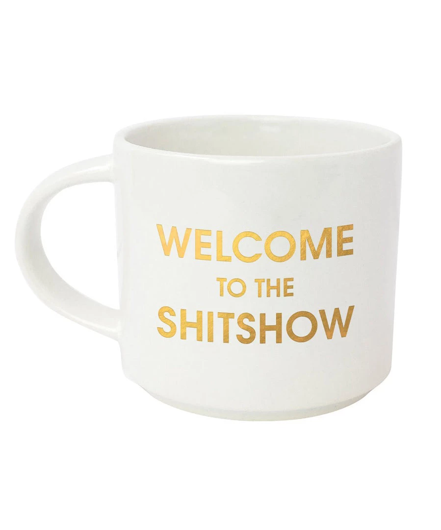 Chez Gagne GIFTS 16 Oz. Stackable Ceramic Mug - Welcome To The Shit Show 3 Chez Gagne GIFTS 16 Oz. Stackable Ceramic Mug - Welcome To The Shit Show