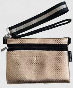 She She Boutique Neoprene Wristlet - Rose Gold