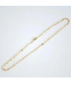 She She Boutique Neptune Double Chain Necklace - Gold JEWELRY