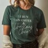 She She Boutique CLOTHING I Run On Coffee & Christmas Cheer - Heather Forest