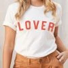 She She Boutique Lover Graphic Tee - White