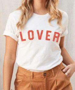 She She Boutique Lover Graphic Tee - White