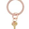 O Venture GIFTS Big O Silicone Key Ring - Rose Gold Confetti