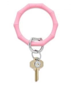 She She Boutique Big O Silicone Bamboo Key Ring - Cotton Candy ACCESSORIES